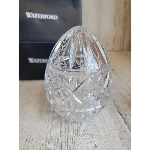 Waterford exclusive Crystal egg Easter home decor glass figure - Picture 3 of 6